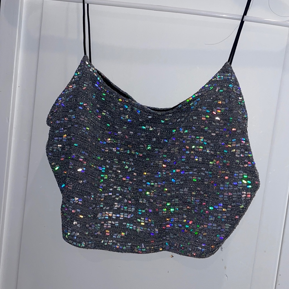 Fashion nova small/medium sparkly tank top